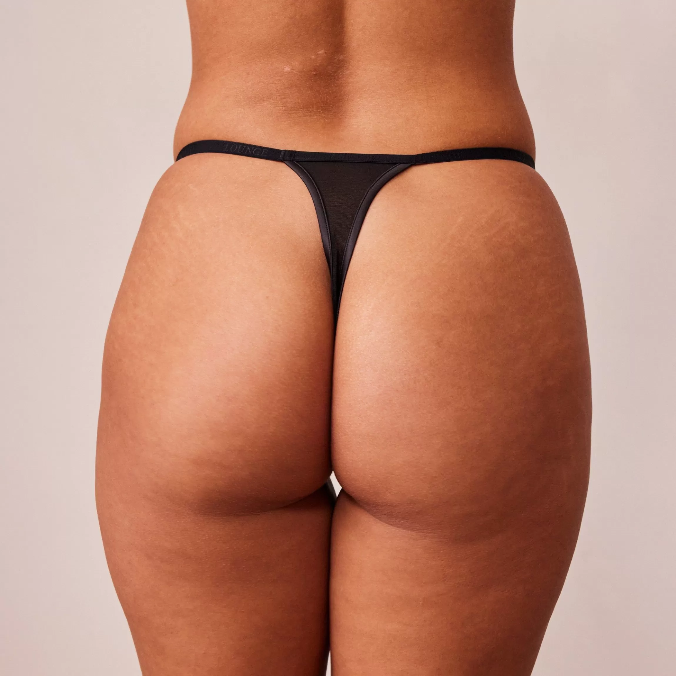Kvinna Lounge Underwear Soft Satin Stringtrosor
