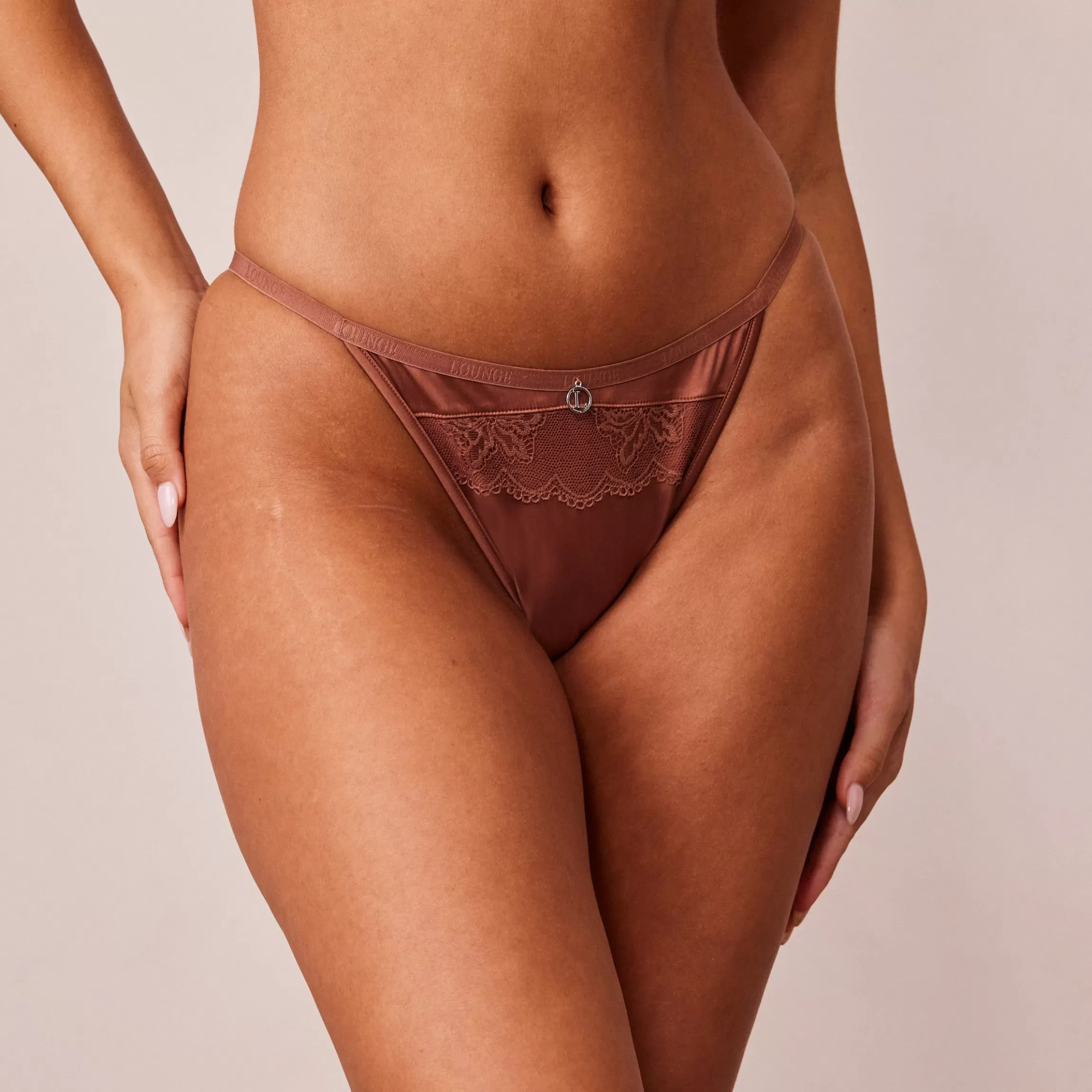 Kvinna Lounge Underwear Soft Satin Trosor